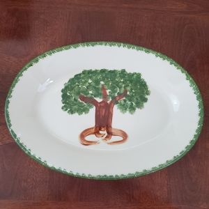 Limited Edition Hartstone Pottery Green Tree Pattern